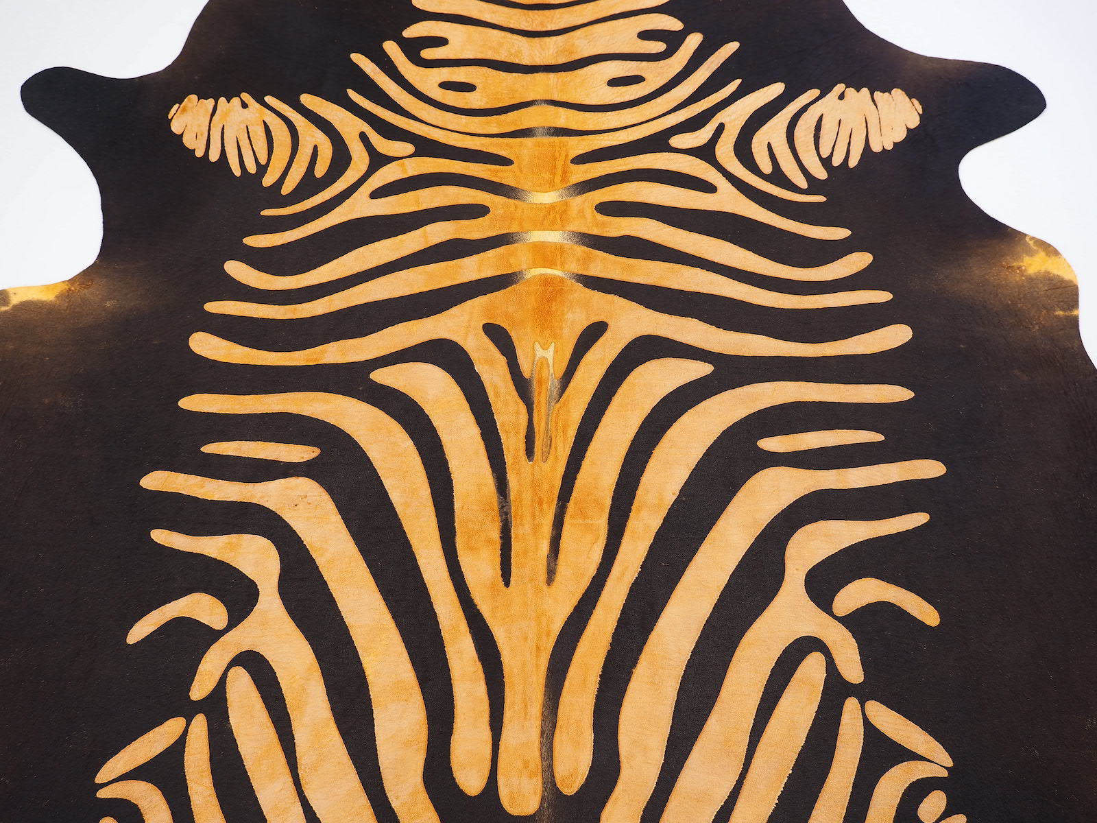 Декоративная шкура – ковер оранжевая зебра арт.: 28301