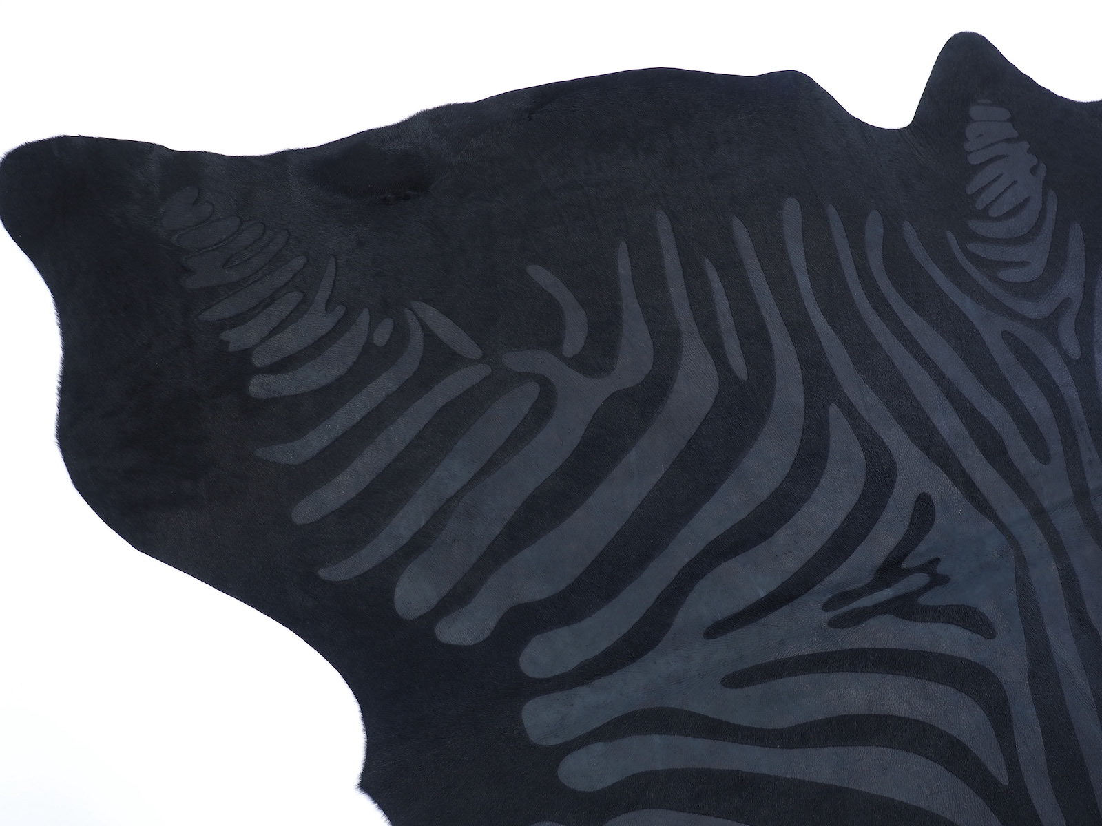  Шкура коровы под Зебру черная на черном арт.: 29036