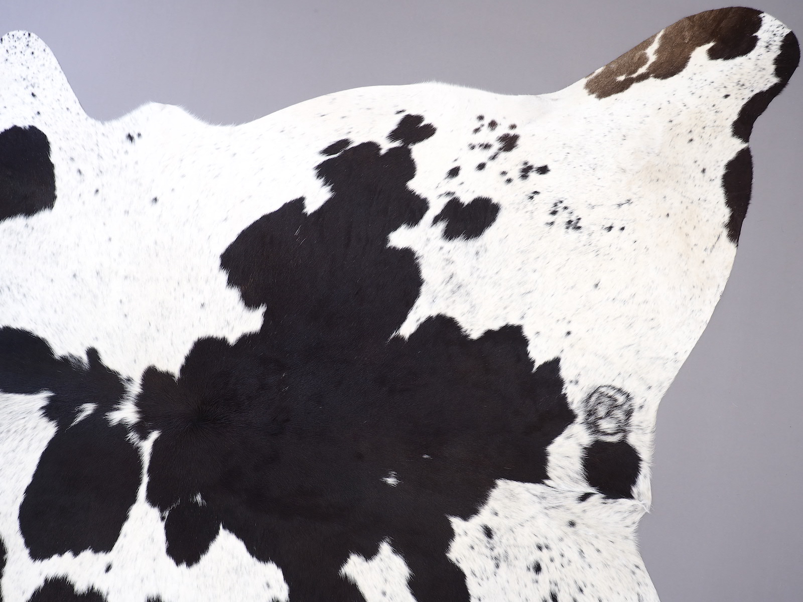 Ковер шкура коровы натуральная черно-белая красноватая арт.: 30128